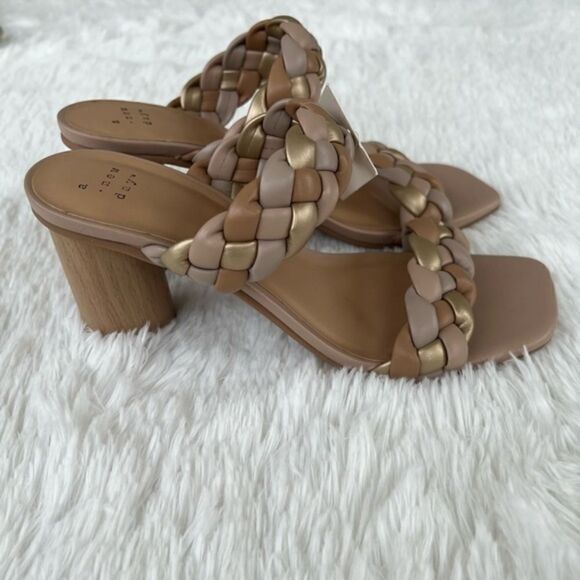 NWT Women's Braided/Woven‎ Mule Heels 7 1/2 - Picture 4 of 11